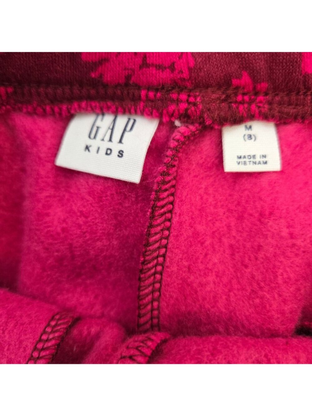 Gap Kids Floral Drawstring Jogger Sweat Pants Size Girl's Medium - Picture 3 of 7
